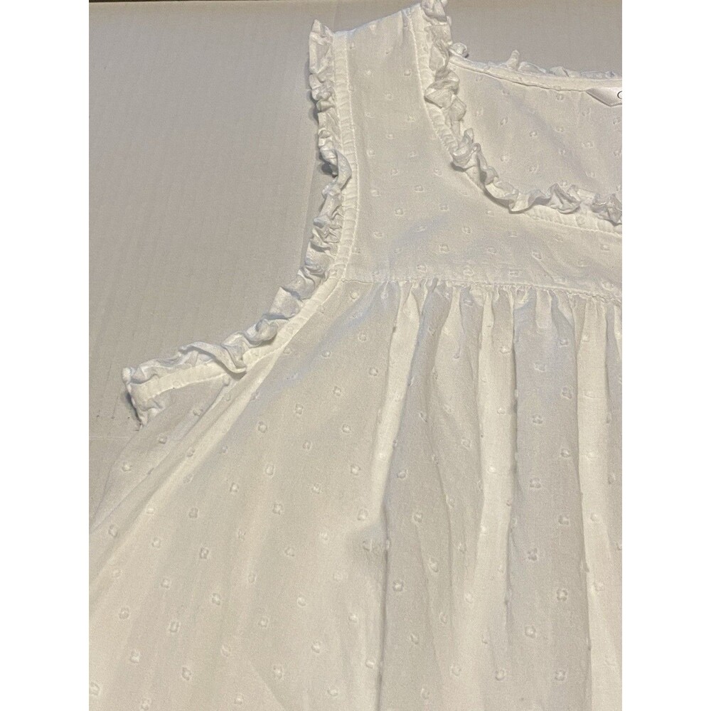Adonna Sleepwear Nightgown Cotton Swiss Dot Sz M Cottagecore Prairie Romantic - Picture 8 of 15